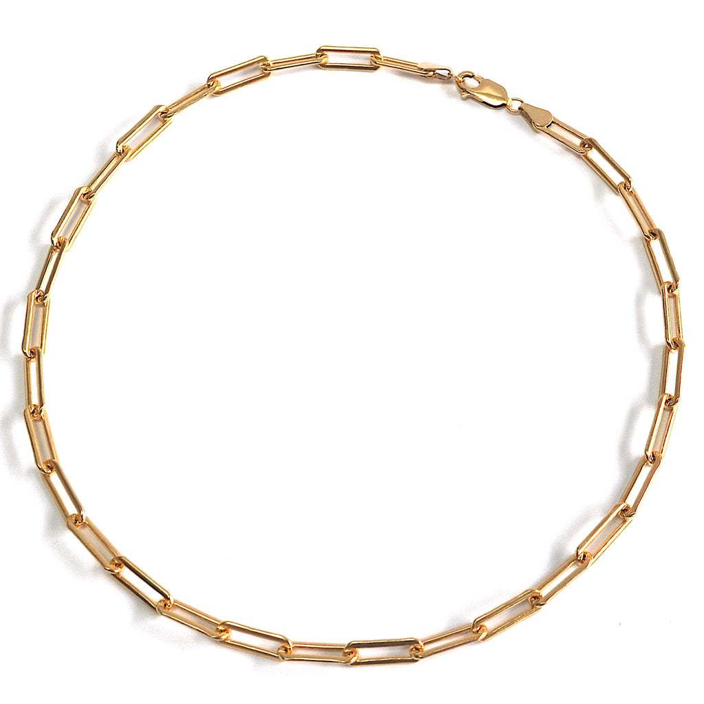 16" Gold Fill 5mm Flat Cable Necklace