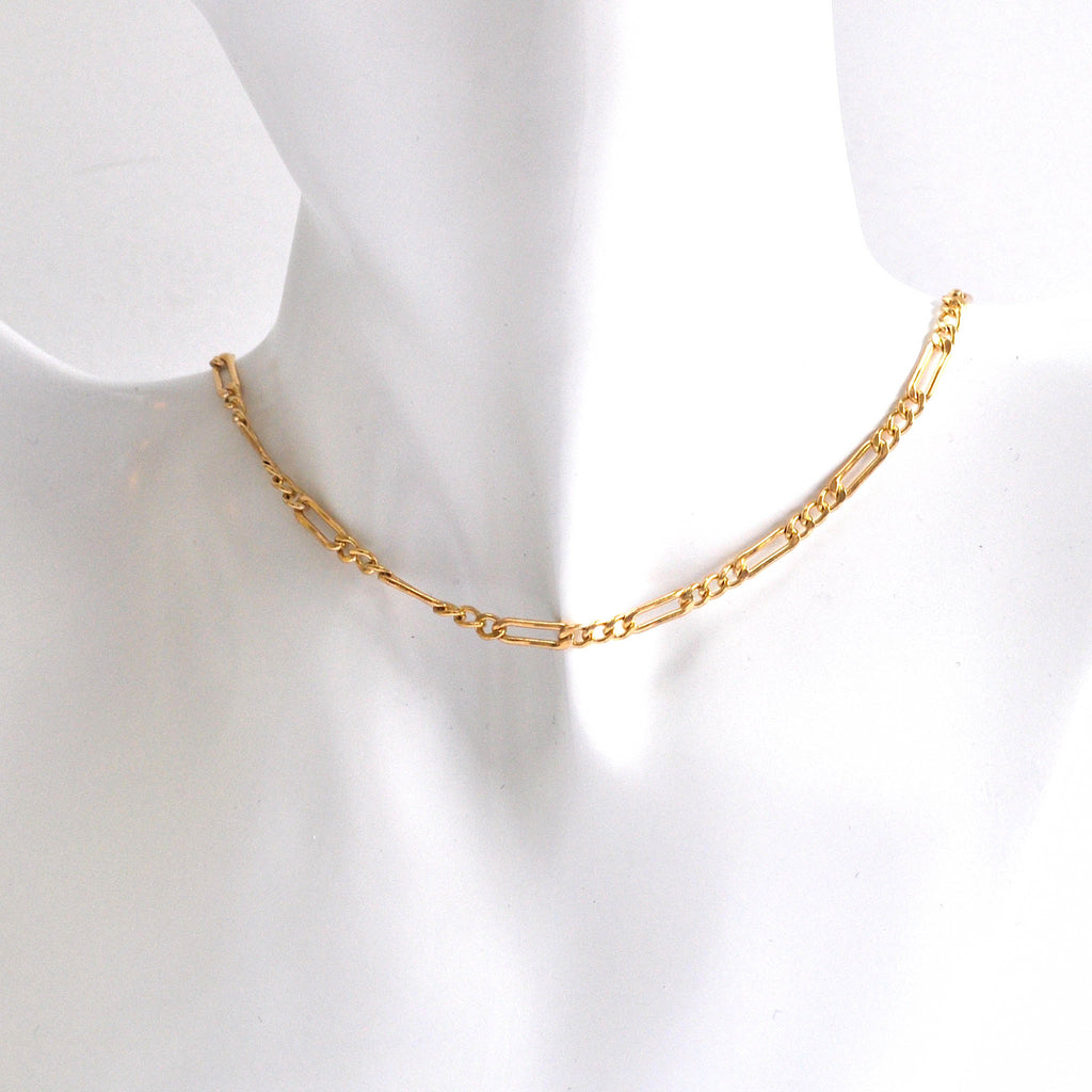 GOLD FILL FIGARO NECKLACE