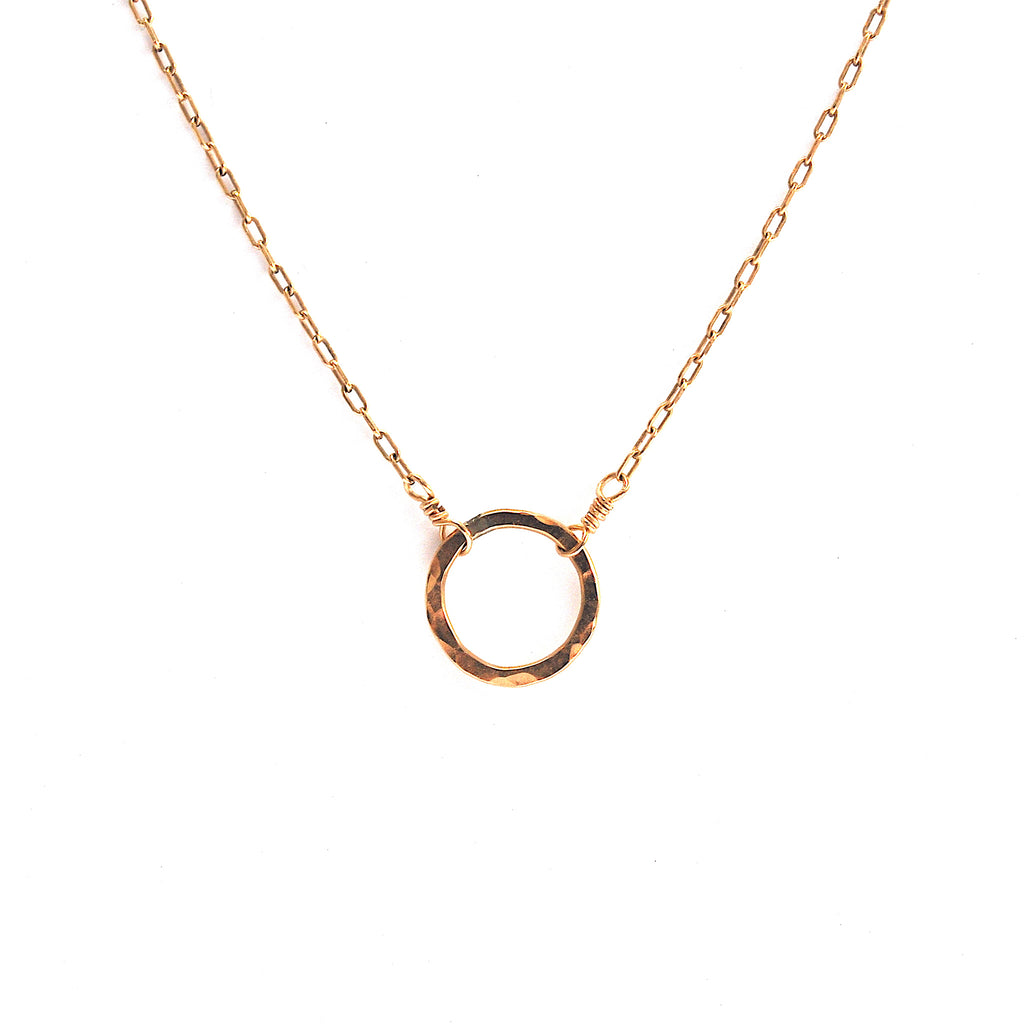 Sterling Mini Circle Necklace
