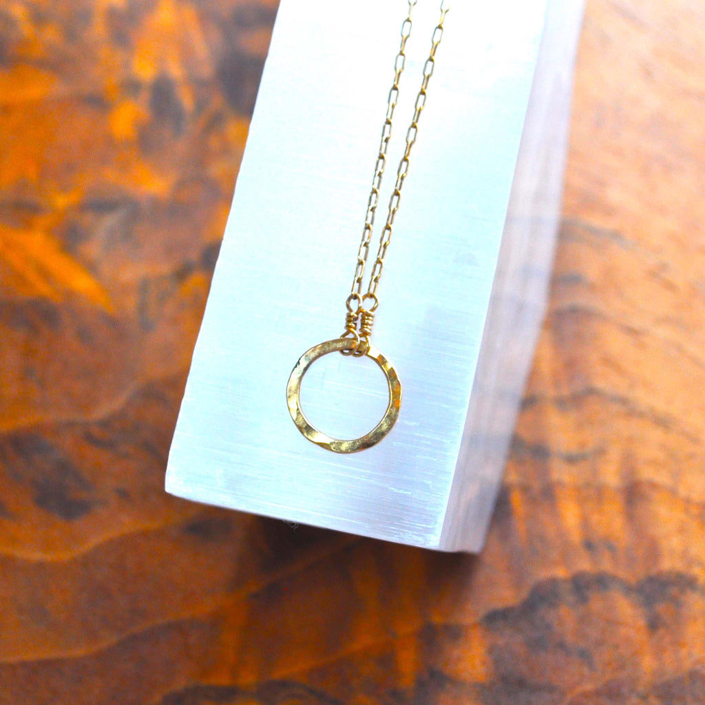 Sterling Mini Circle Necklace